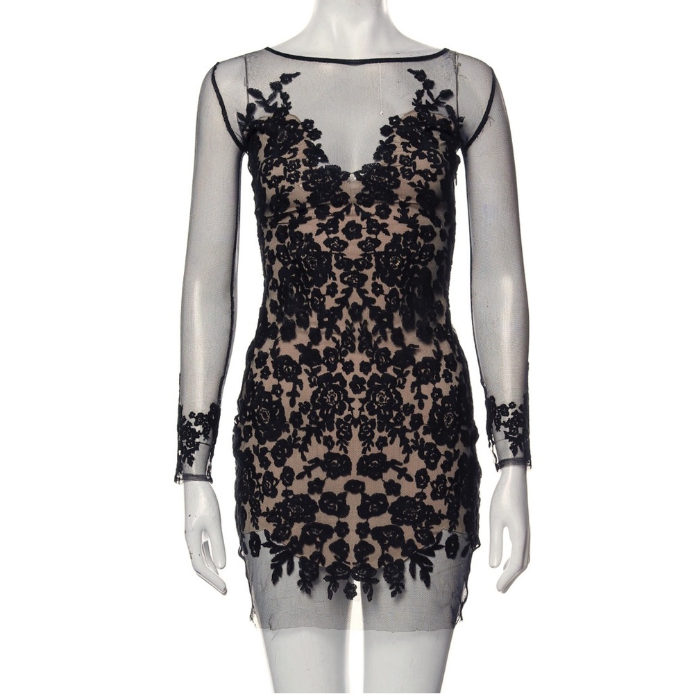 For Love and Lemons Lace Pattern Mini Dress🖤